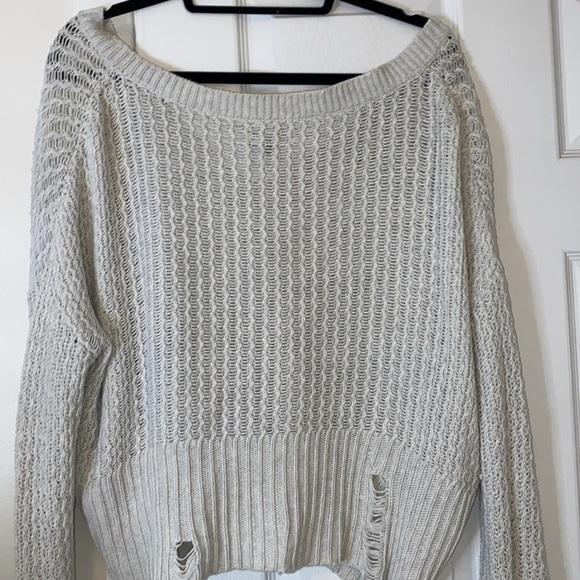 DL1961 Freeman Alley Distressed Sweater - Large - Picture 5 of 10